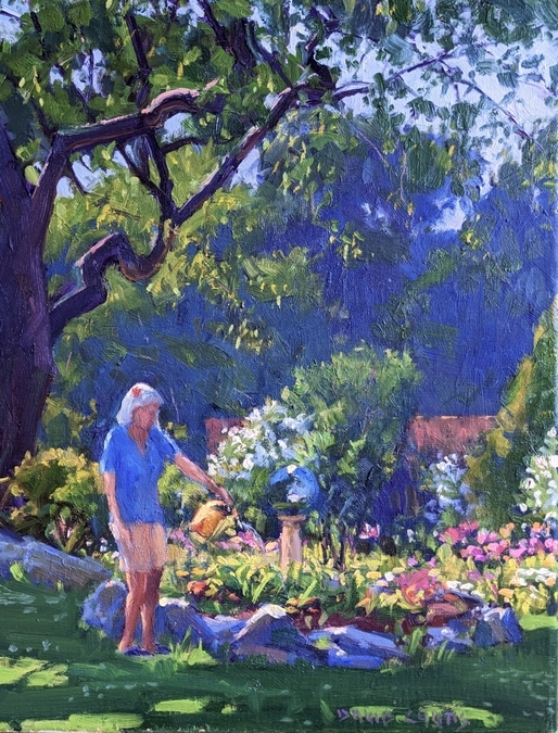 David P. Curtis, Watering